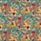 Newport - Aqua & Teal,Coral & Peach,Red & Burgundy Floral,Tropical & Botanical Upholstery Fabric 54 Inches"